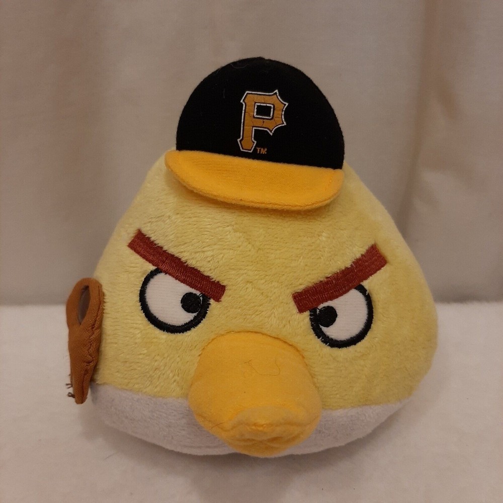 Angry Birds MLB Pittsburgh Pirates Yellow Plush Toy 6" Genuine MLB Merchandise